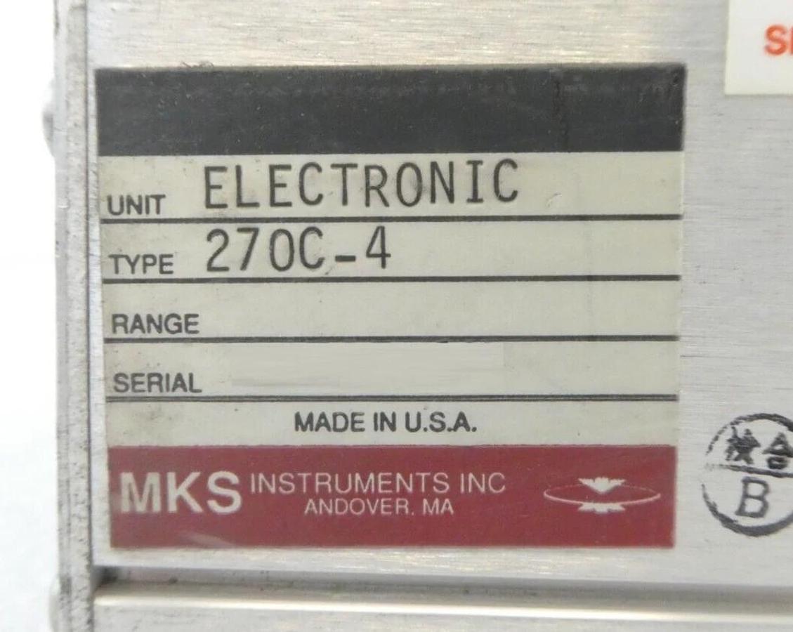 Used MKS Instruments 270C-4 Signal Conditioner Type 270 Tested Working Surplus