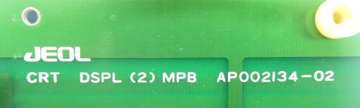 Used JEOL AP002134-02 Display PCB CRT DSPL (2) MPB No Heat Sink JSM-6400F As-Is