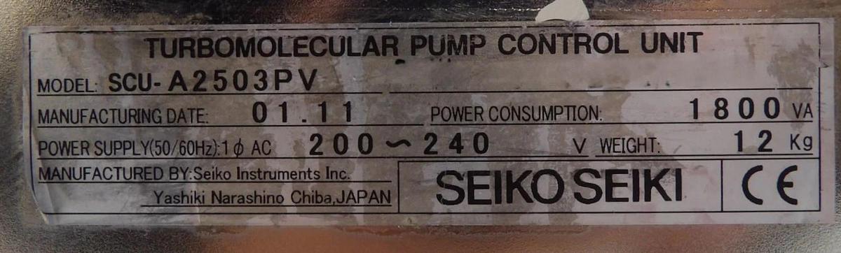 Used STP Seiko Seiki SCU-A2503PV Turbomolecular Pump Controller Turbo Working Surplus