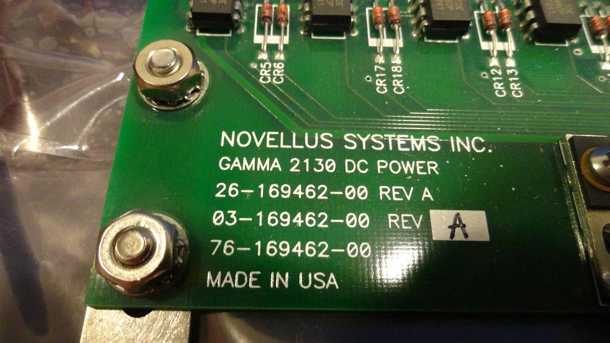 Used Novellus Systems 26-169462-00 Gamma 2130 DC Power Board PCB 03-169462-00 Working