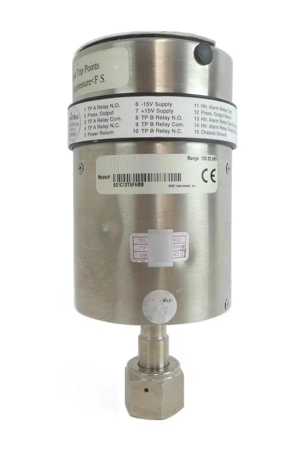 Used MKS Instruments 631C13T8FHBB Baratron Capacitance Manometer 631 Dented Surplus