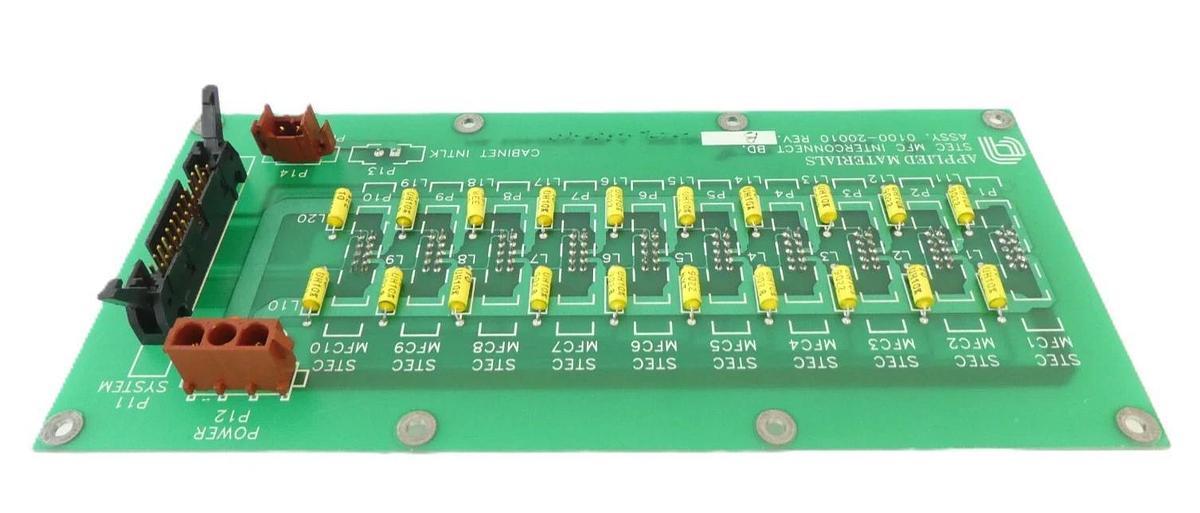 Used AMAT Applied Materials 0100-20010 STEC MFC Interconnect PCB Working Surplus
