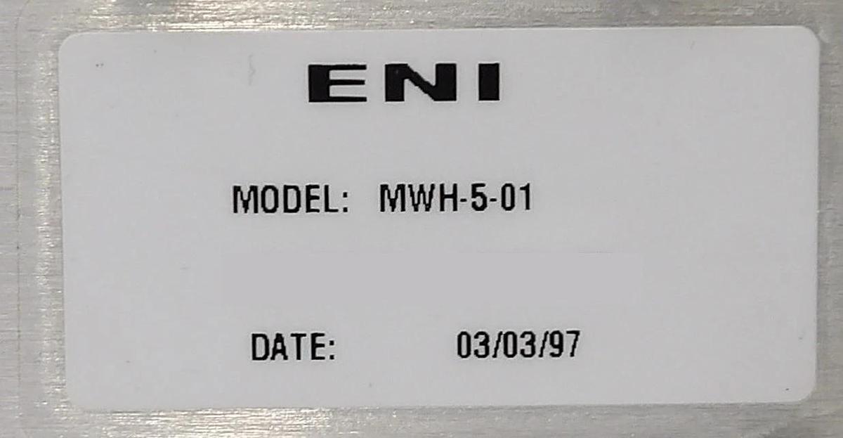 Used ENI MWH-5-01 RF Auto Match System Working