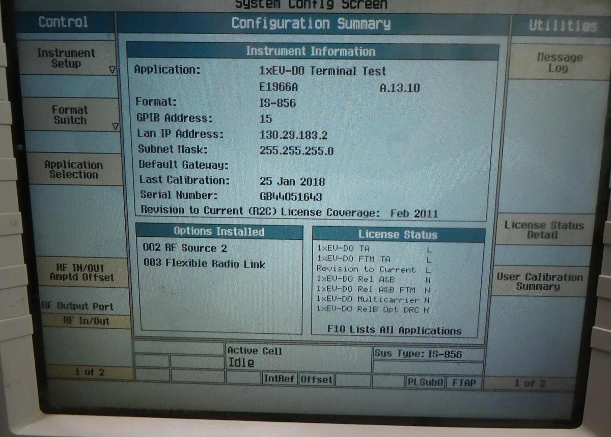Used Agilent E5515C Wireless Communications Test Set 8960 002 003 58C Spare Working