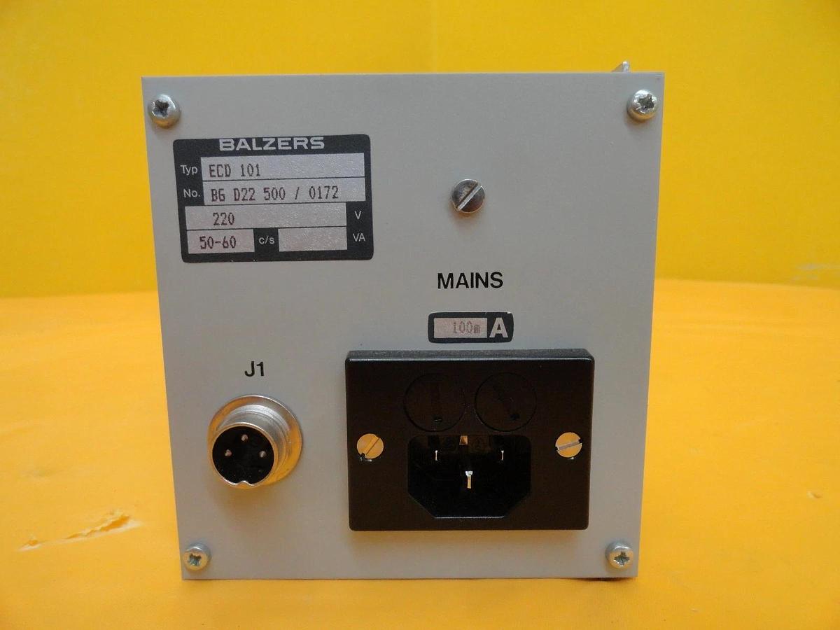 Used Balzers BG D22 500 Current Display Module ECD 101 ECD101 Used Working