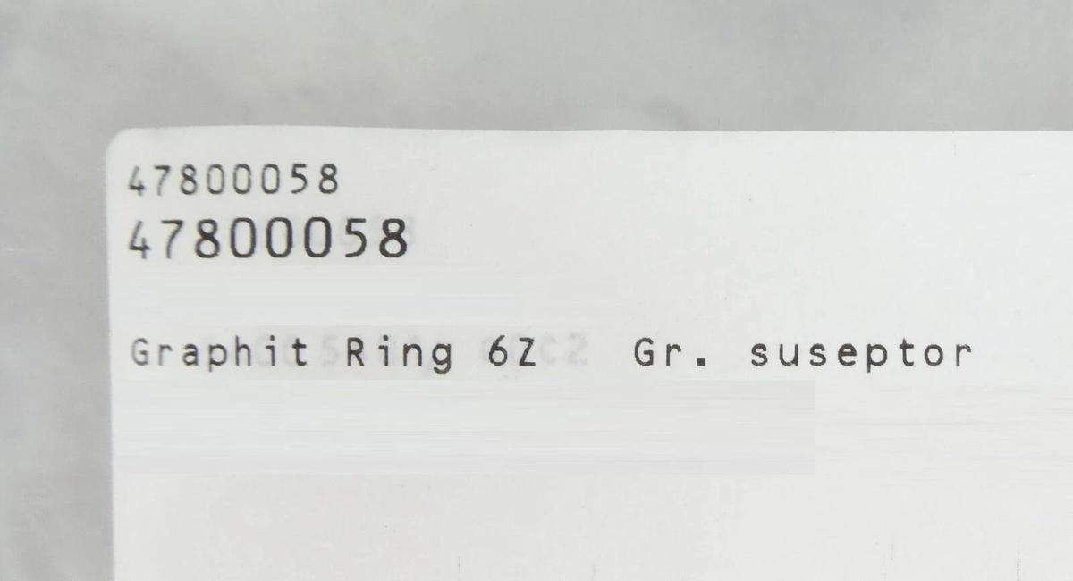 Mattson Technology 47800058 Graphite Ring 6Z GR Suseptor Ring New Surplus