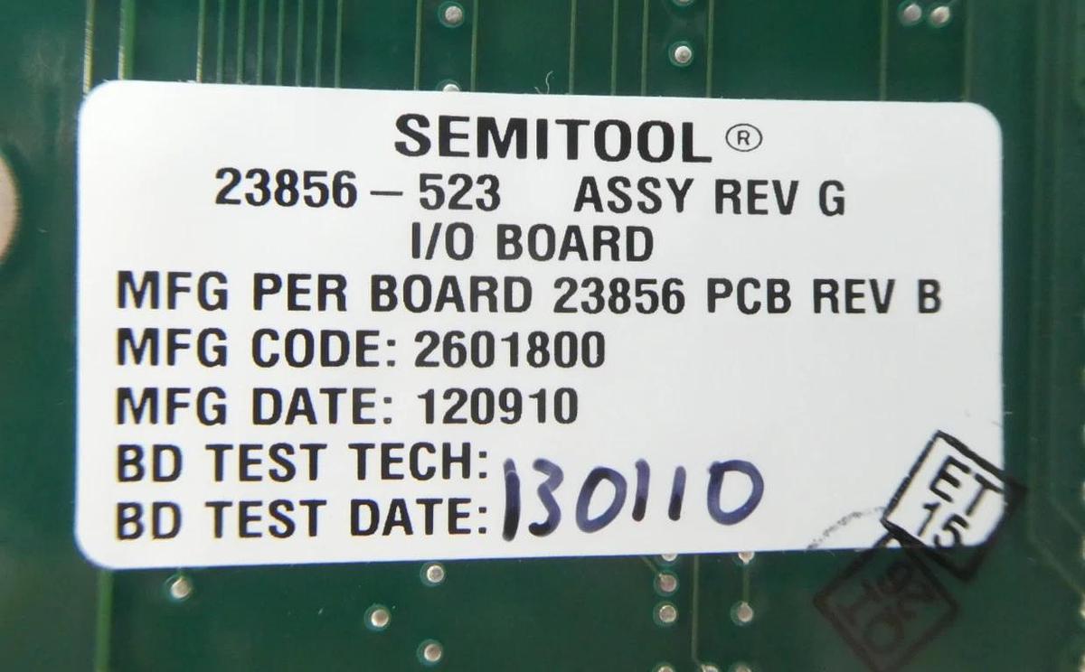 Semitool 23856-523 I/O Board Anneal Control Box PCB 23856-525 New Surplus