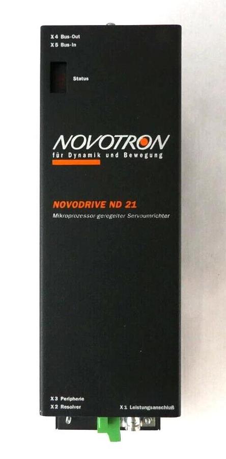 Used Novotron ND21-5605KS-011-01 Digital Servo Drive NOVODRIVE ND 21 Working Surplus