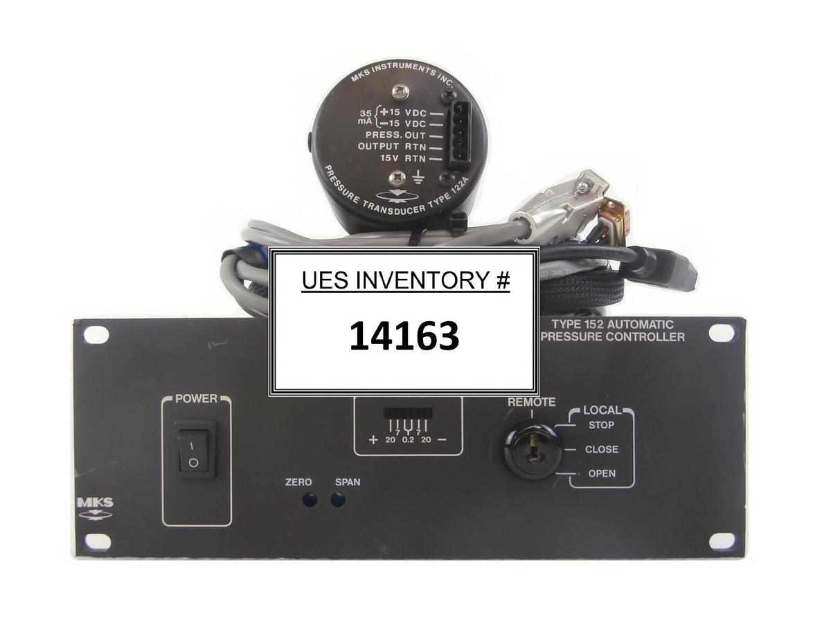Used MKS Instruments 152H-P0 Pressure Controller Set 122AA-00010DB Working Surplus