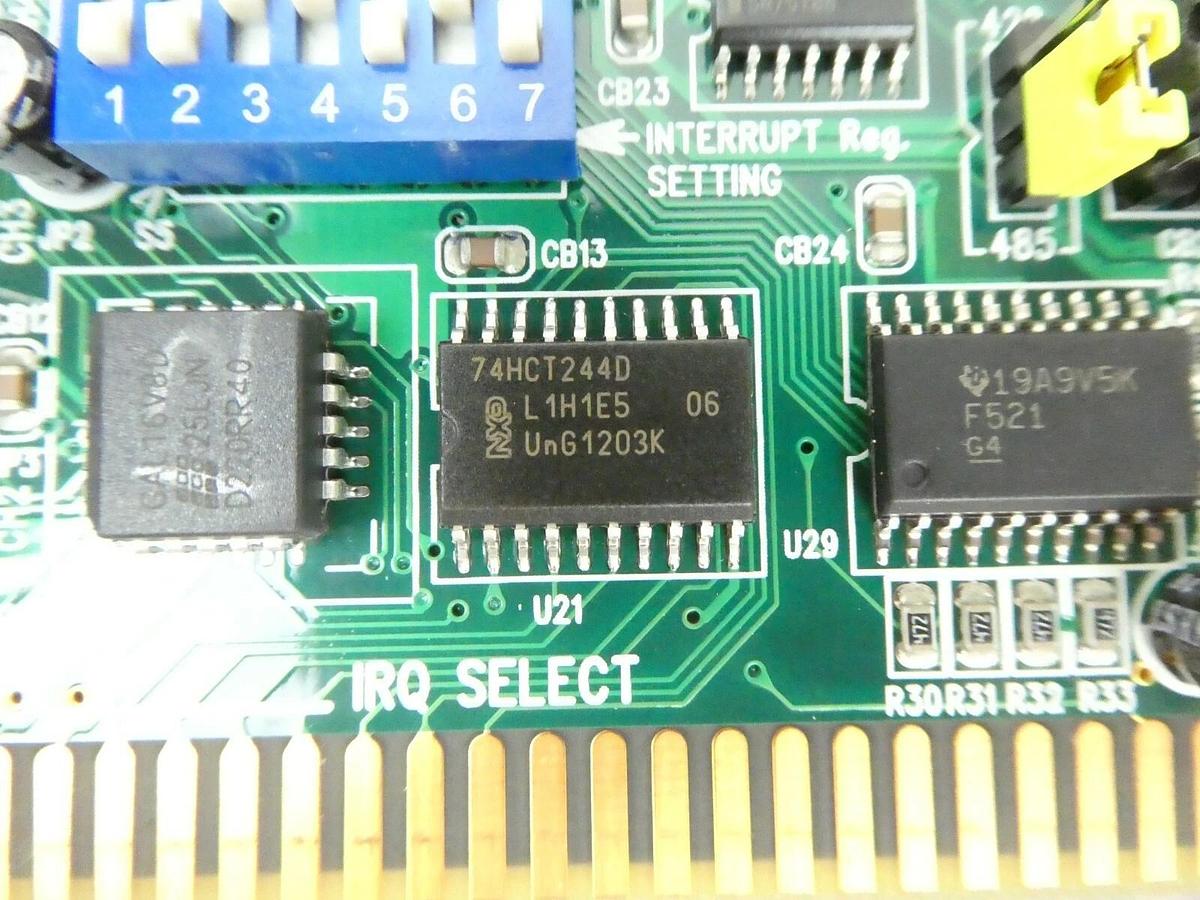 Used Advantech PCL-746+ 4-Port Communications PCB Card RS-232/422/485 ASM Working