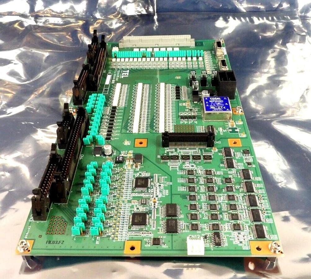 Used TEL Tokyo Electron C744-000008-11 Gas Interface Board PCB TZB203-1/GAS Working