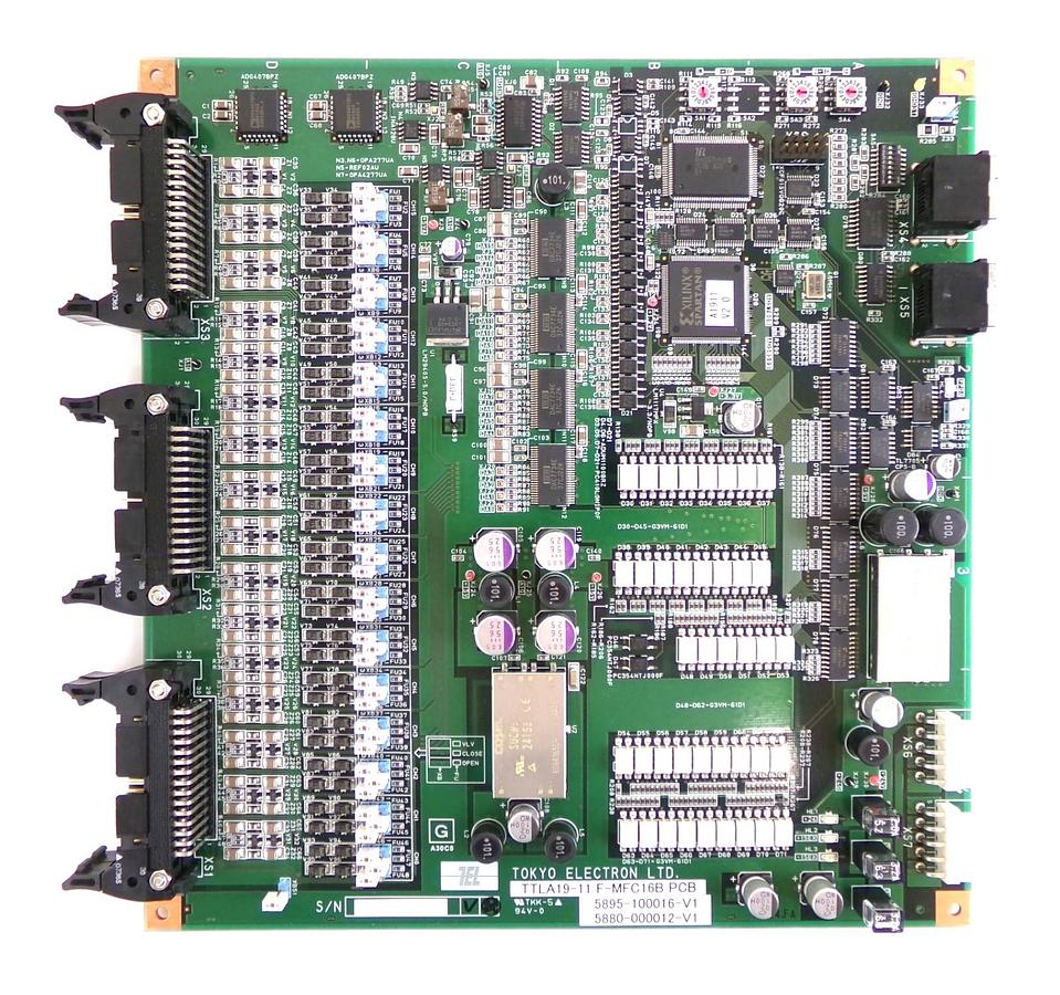 Used TEL Tokyo Electron 5880-000012-V1 PCB TTLA19-11 F-MFC16B 5895-100016-V1 Working