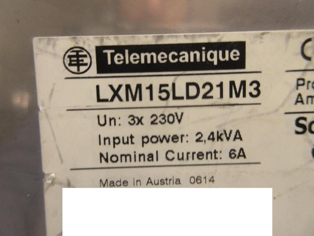 Used Telemecanique LXM15LD21M3 Servo Drive Lexium 15 LP Schneider Square D Working