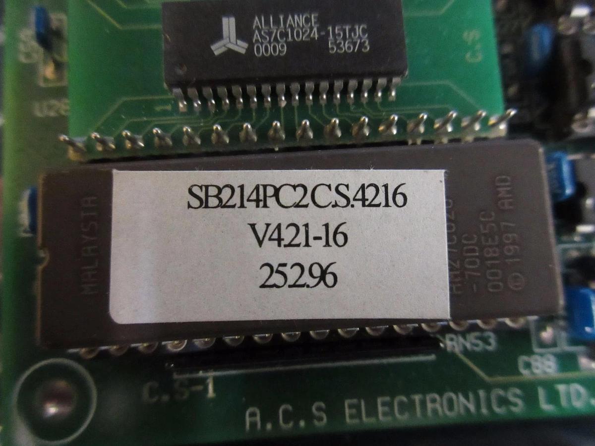 Used A.C.S Electronics SB214PC-E Controller Board PCB Card P.S.-6 NovaScan 840 Used