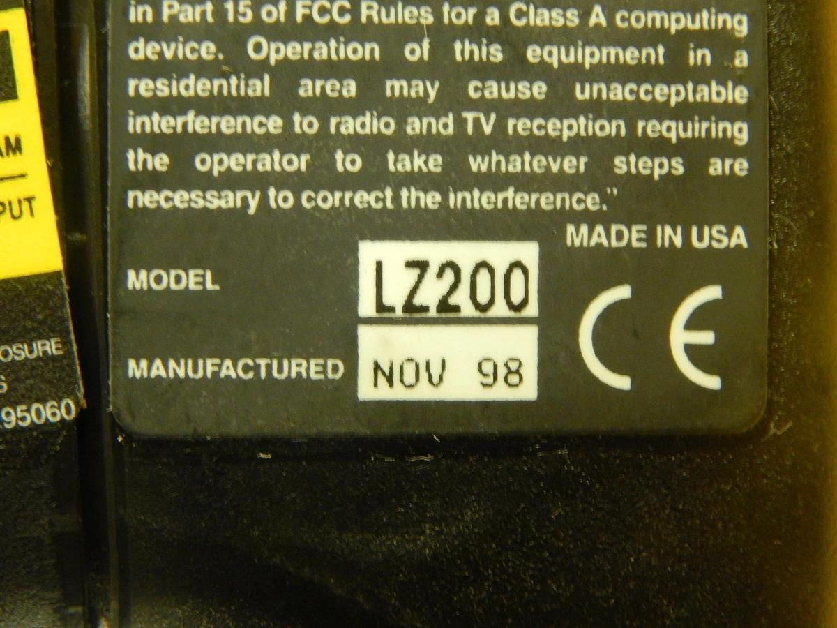 Used Worthington Data Solutions LZ200 Barcode Scanner with R11/12 Data Reader Used