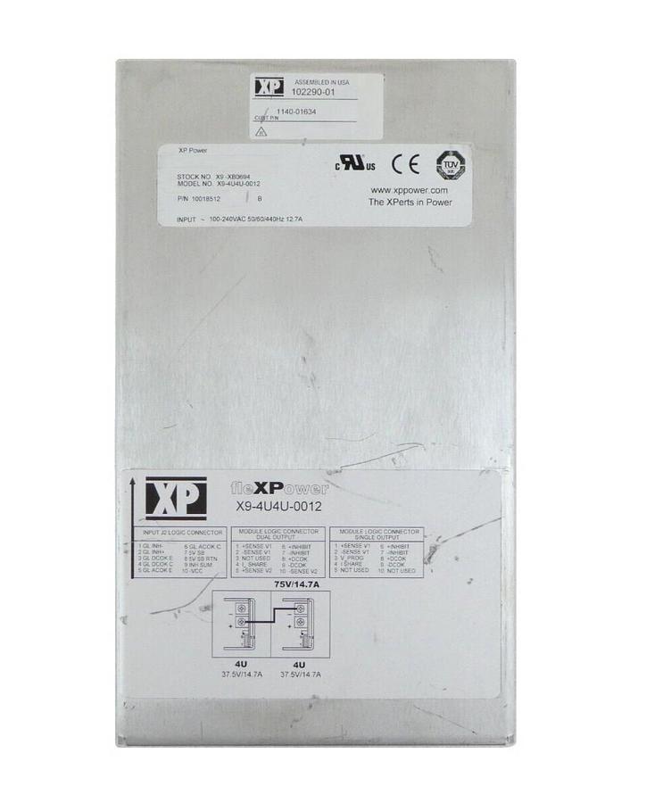 Used XP Power 102290-01 Power Supply X9-4U4U-0012 10018512 AMAT 1140-01634 Working