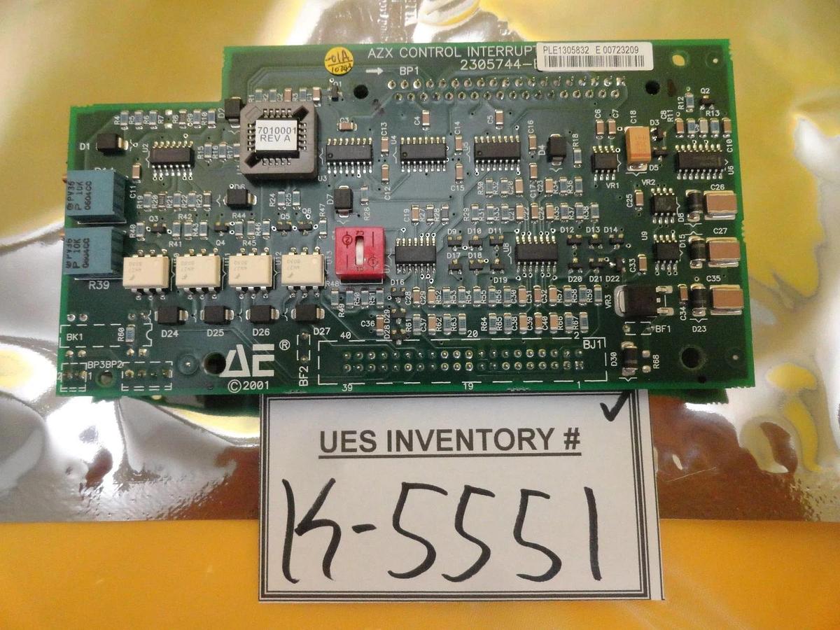 Used AE Advanced Energy PLE 1305832 E AZX Control Interrupt 2305744-B PCB Board Used
