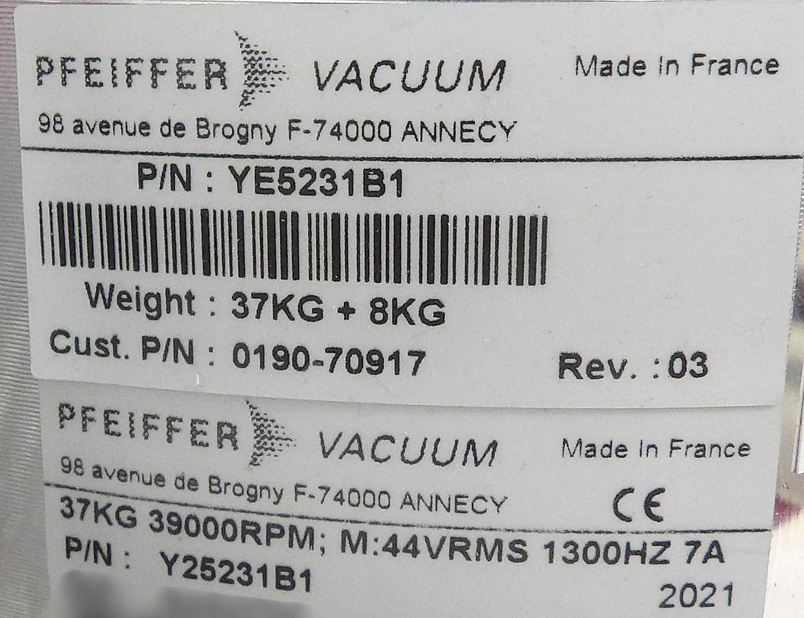 ATH1603M Pfeiffer Vacuum TE5231B1 Turbomolecular Pump 123749 OBCV4 Turbo New