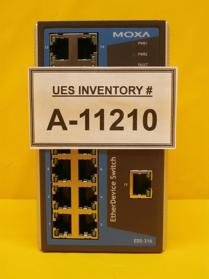 Used Moxa EDS-316 16-port Unmanaged EtherDevice Switch Used Working