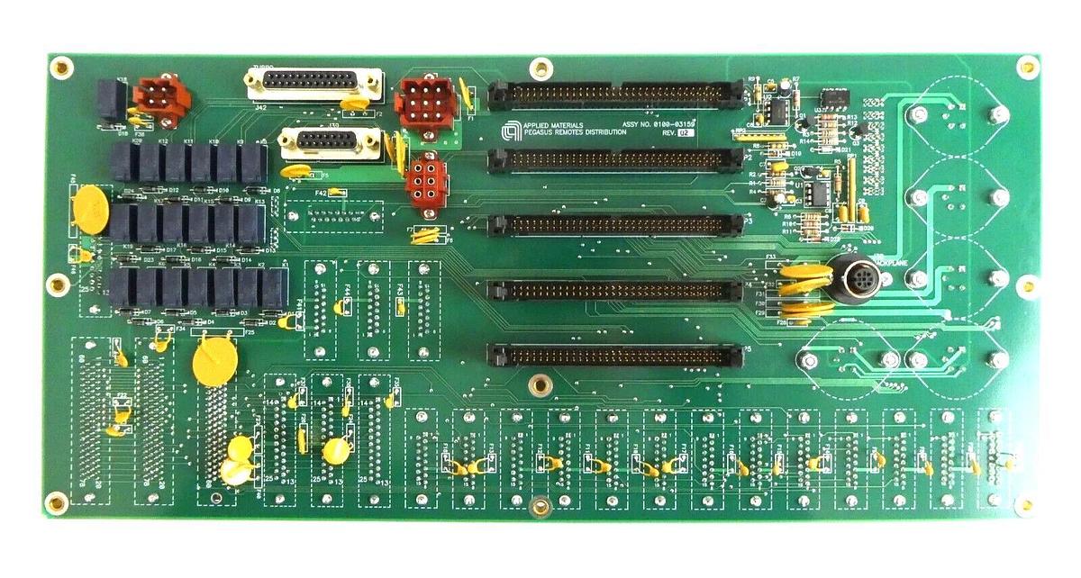 Used AMAT Applied Materials 0100-03159 Pegasus Remotes Distribution PCB Working