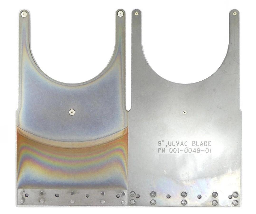 Used Ulvac Technologies 001-0048-01 200mm Wafer Blade Brooks MTR5 8" Set of 2 Working