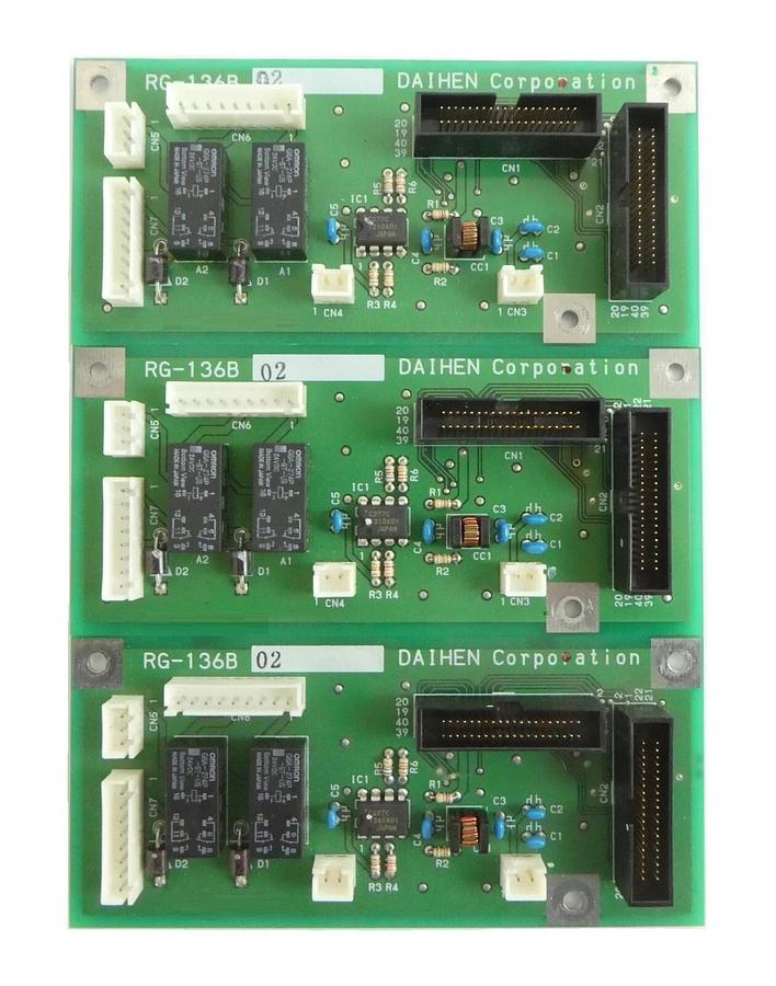 Used Daihen RG-136B RF Generator Interface PCB RGA-10D-V Reseller Lot of 3 Working