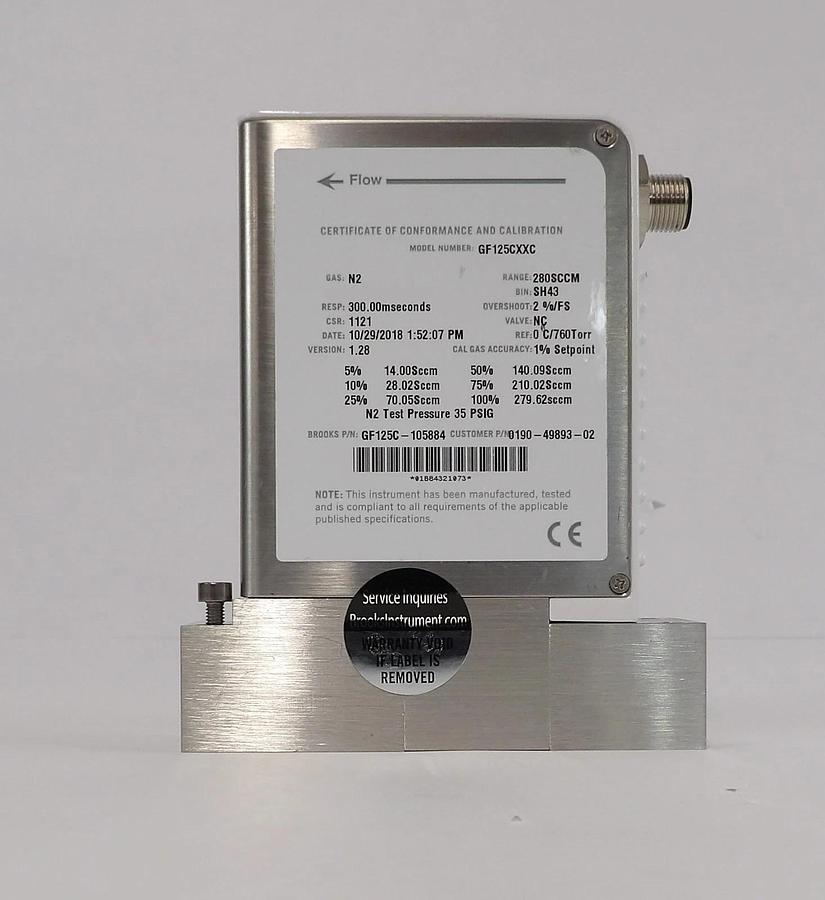 Used Brooks Instrument GF125CXXC Mass Flow Controller MFC Reseller Lot of 20 Working