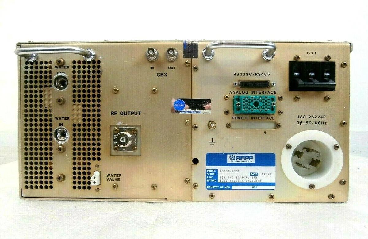 Used RF30S RFPP RF Power Products 7520758020 RF Generator AE Tested Working Surplus