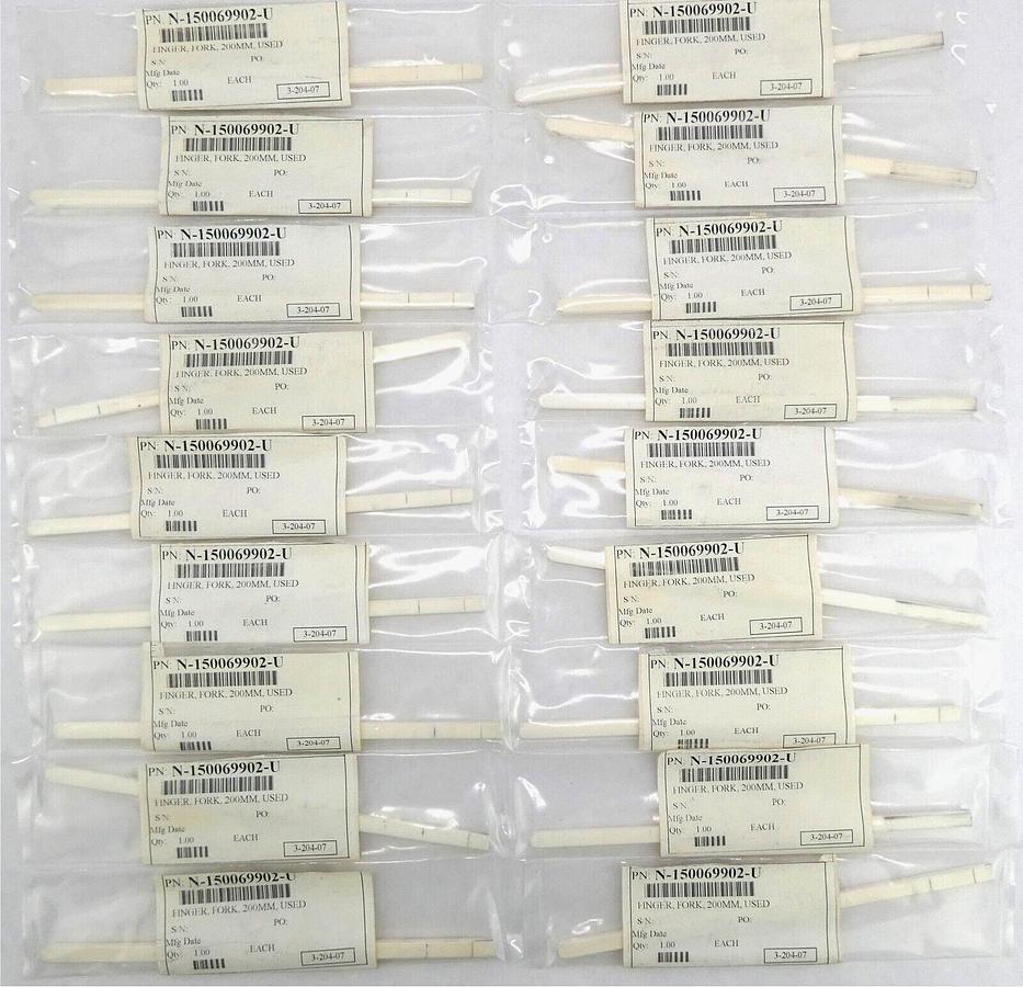 Used Novellus Systems N-150069902-U 200mm Wafer Fork Finger Lot of 18 Working Surplus