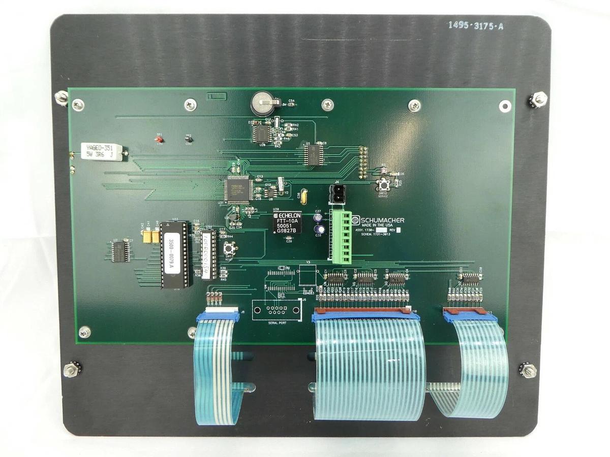Used Schumacher 1495-3175-A ChemGuard Operator Interface Panel 1730 PCB 1731-3013