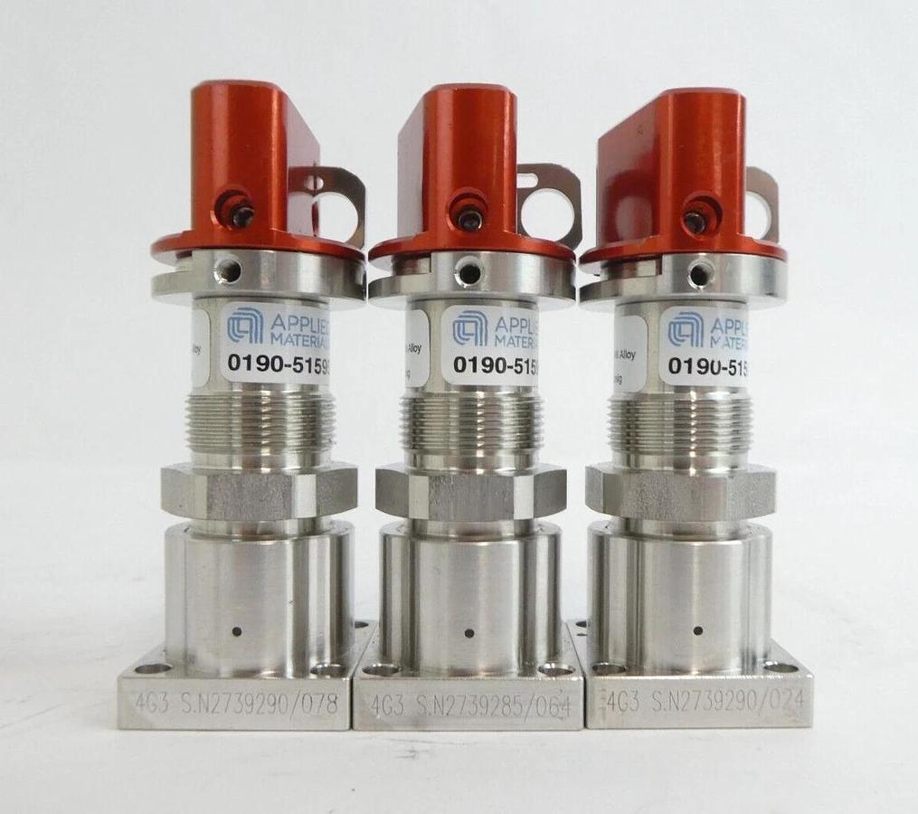 Used AMAT Applied Materials 0190-51595 Manual Diaphragm Valve Lot of 10 Working