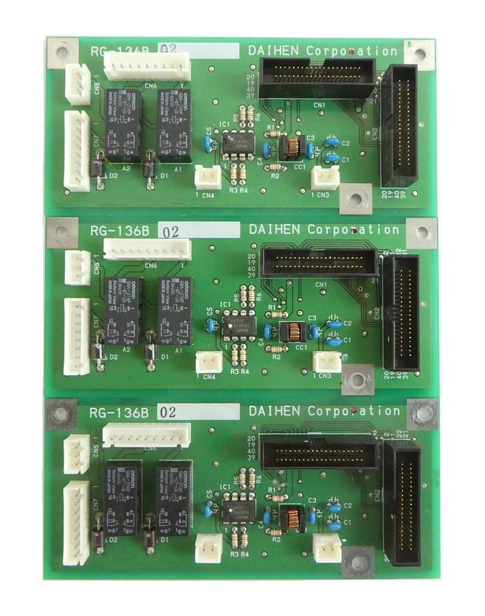 Used Daihen RG-136B RF Generator Interface PCB RGA-10D-V Reseller Lot of 3 Working
