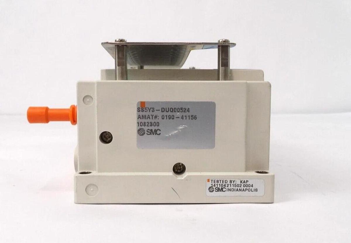 Used SMC SS5Y3-DUQ00525 16-Port Ethercat Pneumatic Manifold AMAT 0190-41156 Working