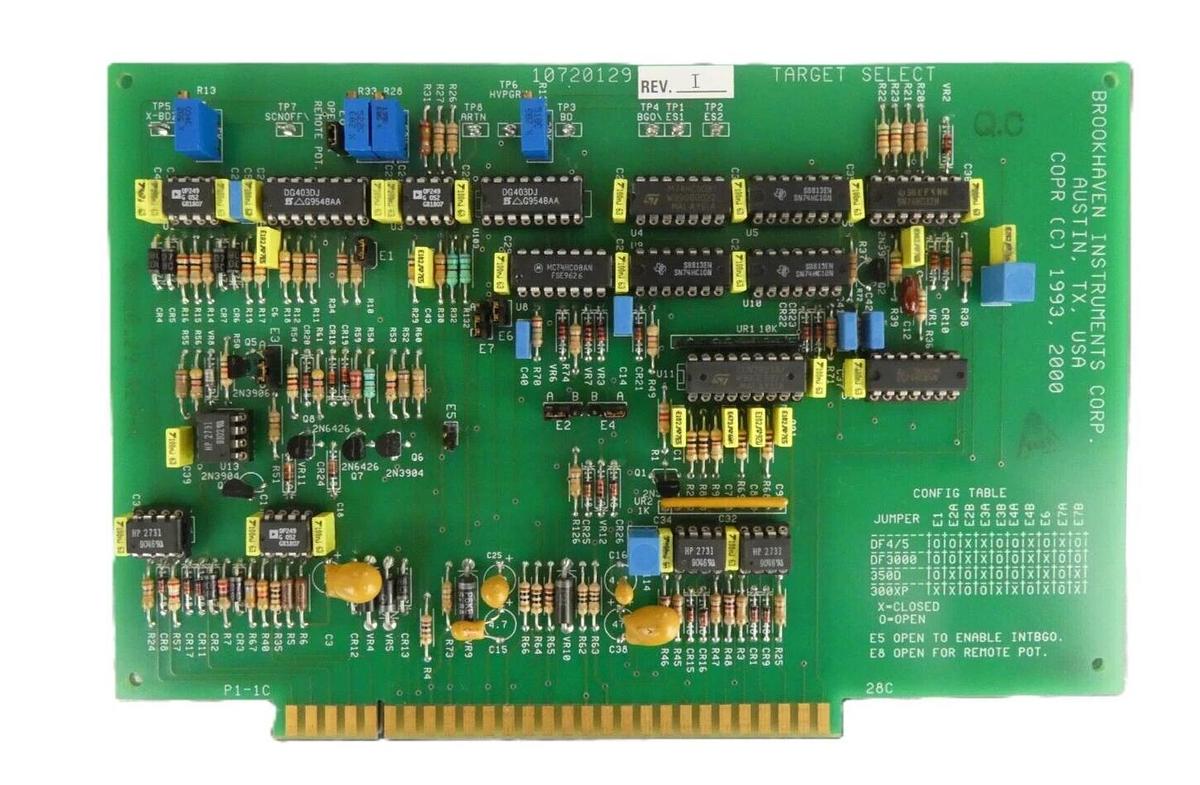 Refurbished Brookhaven 10720129 Target Select PCB P1-1C Varian E20000188 OEM Refurbished