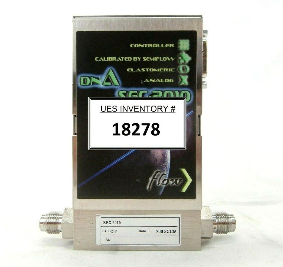 Used Perkin-Elmer SFC 2010 Mass Flow Controller MFC DNA 200 SCCM Cl2 Working Spare