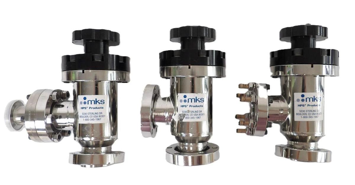 Used MKS Instruments UHV-40-ACC-EAVM Angle Valve Reseller Lot of 3 Working Surplus