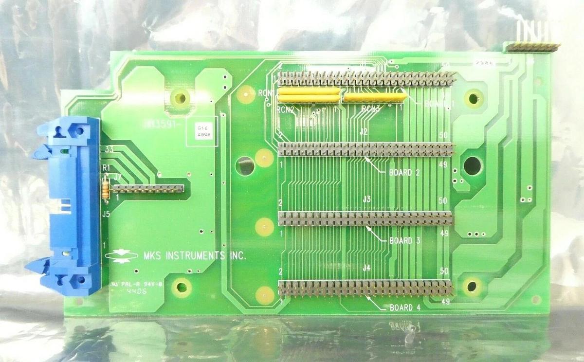 Used MKS Instruments 113591-G1-E Backplane Board PCB Card 113590-C AMAT Working Spare