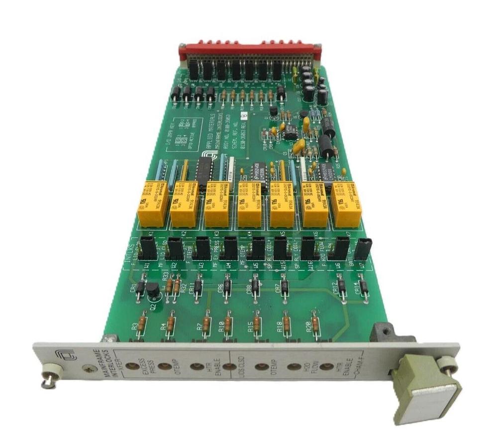 Used AMAT Applied Materials 0100-35053 Mainframe Interlocks PCB Card Working Surplus