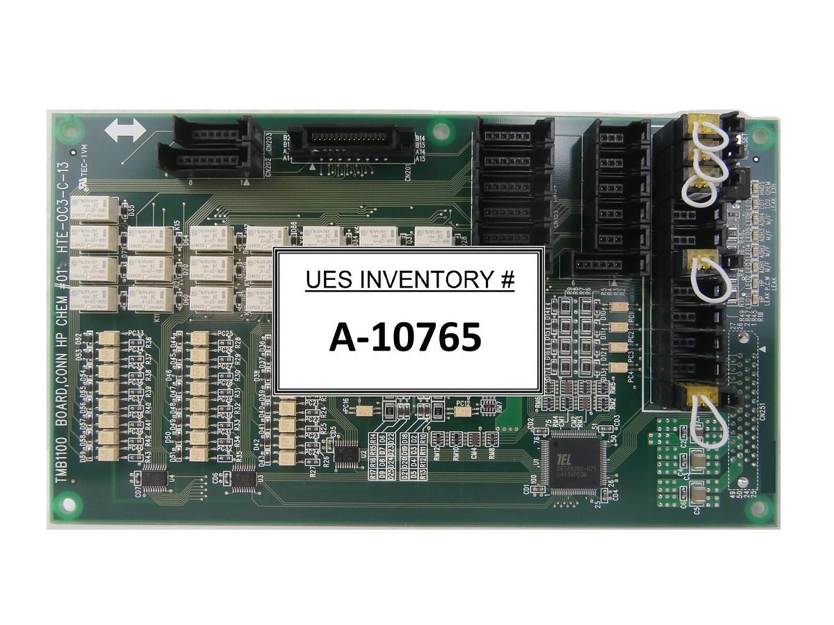 Used TEL Tokyo Electron HTE-0C3-C-13 CONN HP CHEM #01 PCB TMB1100 Lithius Working