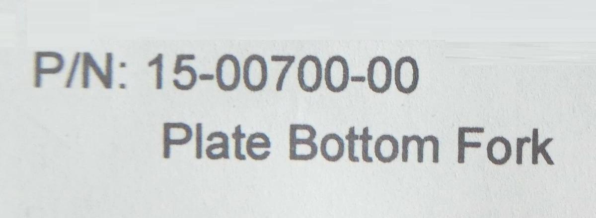 Refurbished Novellus Systems 15-00700-00 Plate Bottom Fork Manufacturer Refurbished