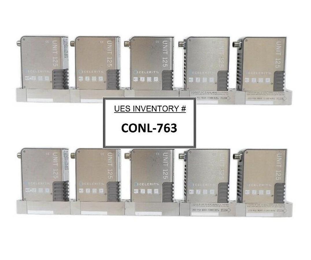 Used Celerity IFC-125C Mass Flow Controller UNIT MFC Lot of 10 He NH3 Working Surplus