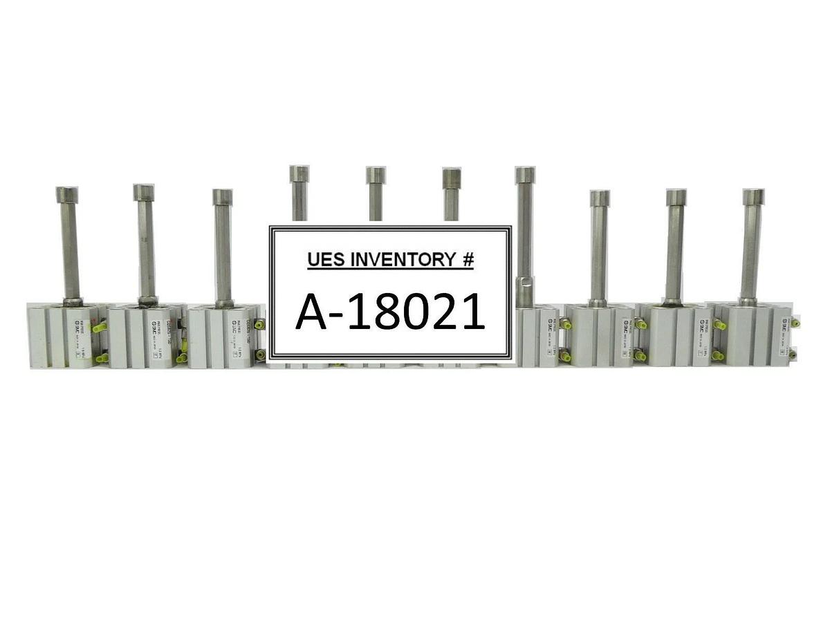 Used SMC CQSB25-15D Compact Cylinder CQS Reseller Lot of 10 TEL Lithius Working Spare