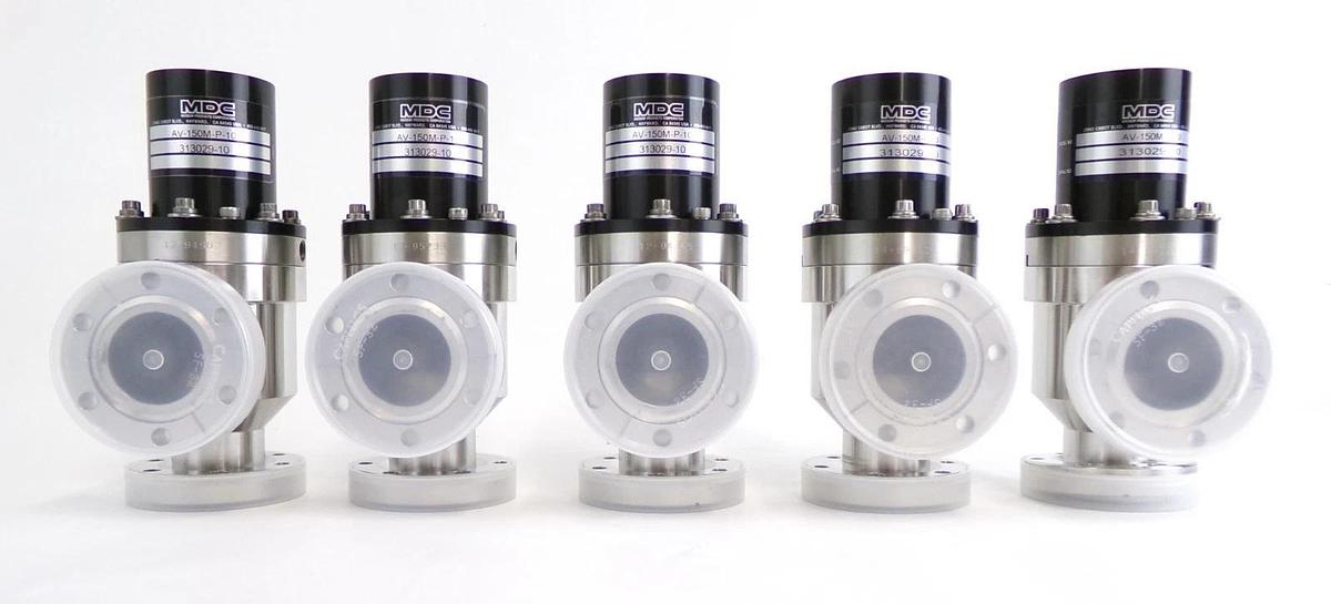 Used MDC Vacuum Products 313029-10 Angle Valve AV-150M-P-10 Lot of 5 Working