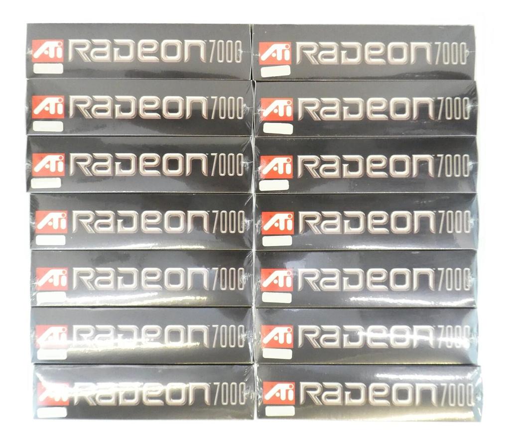 Used ATI Technologies 100-430320 Radeon 7000 VGA AGP 32 MB DDR Reseller Lot of 14 New
