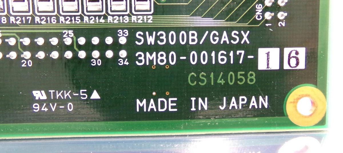 Used TEL Tokyo Electron 3M80-001585-17 Processor PCB SW300B/GAS4 SW300B/AI02 Working
