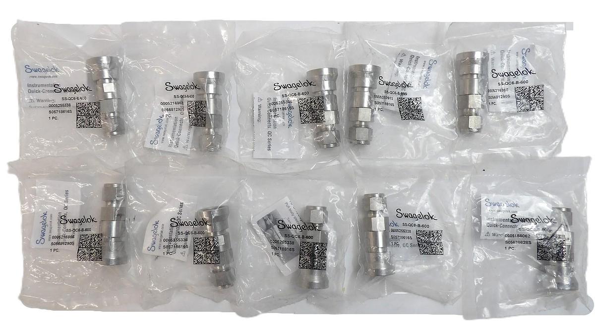 Swagelok SS-QC6-B-600 Quick Connect Body Lot of 10 New