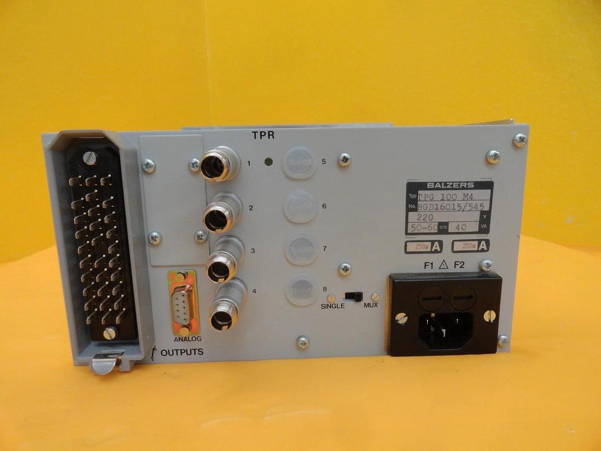 Used Balzers BG D16 015 Multi Pirani Meter Module TPG 100 M4 TPG100 Used Working