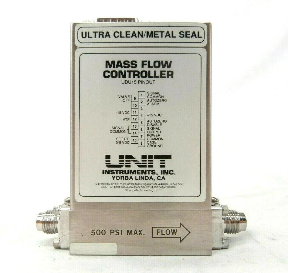 Used UNIT Instruments UFC-8160 Mass Flow Controller MFC 200 SCCM CF4 Working Spare