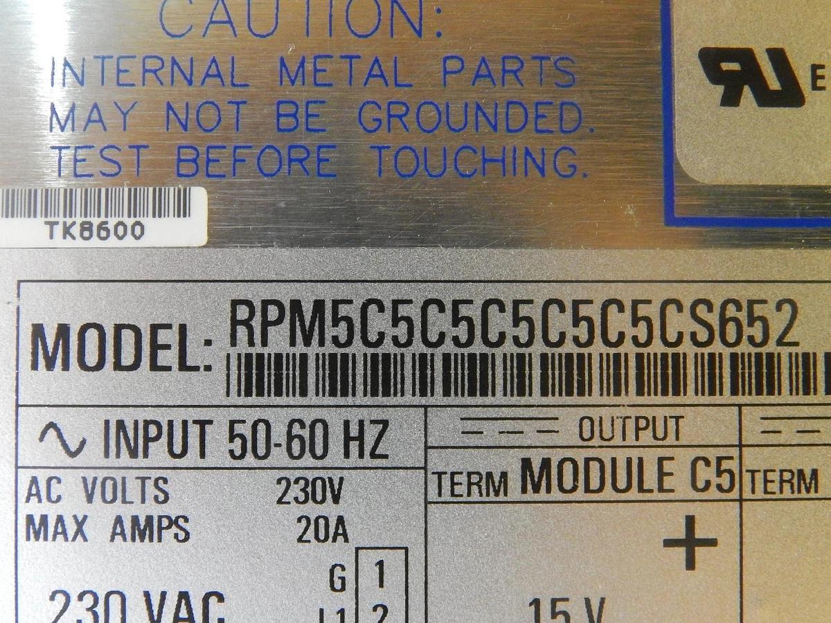 Used Power-One RPM5C5C5C5C5C5CS652 Power Supply Schlumberger 97172020 A Working Spare