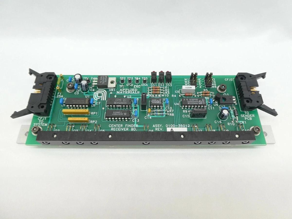 Used AMAT Applied Materials 0100-35012 Center Finder Receiver Board PCB 0150-35250